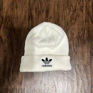 WHITE ADIDAS BEANIE